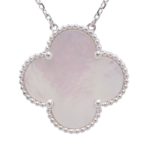 Magic Alhambra Pendant, Mother-of-Pearl, White Gold (K18WG), Accessory, Jewelry, Mother-of-Pearl