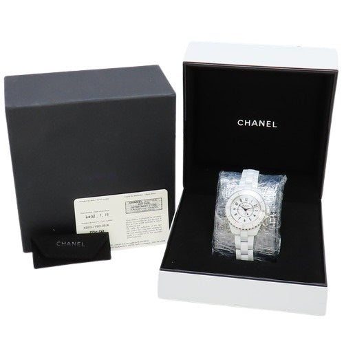 【2023年保証書付】 H5698 J12 CE ホワイトセラミック クオーツ ホワイト