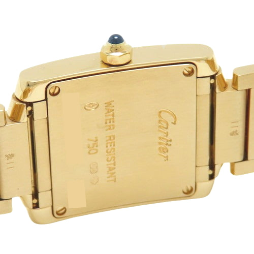 W50002N2 タンクフランセーズ SM K18 イエローゴールド YG クオーツ ホワイト