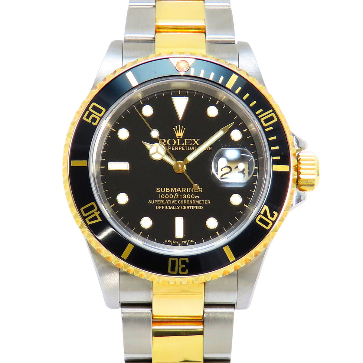 16613 サブマリーナ デイト SS×YG F番 自動巻き ブラック