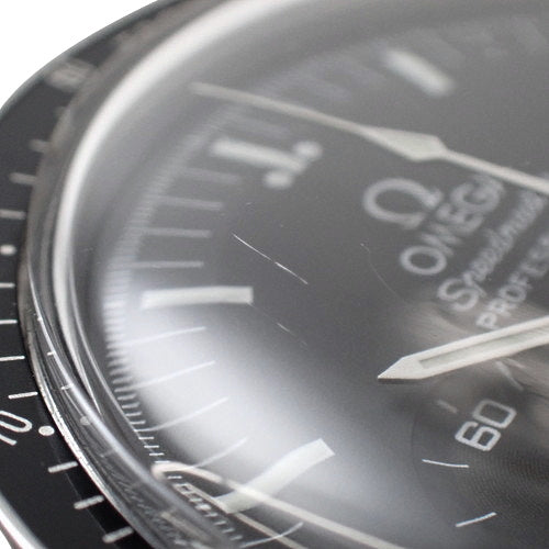 3571.50 Speedmaster Professional Stainless Steel SS Hand-Wound Black Galaxy Express 999 Model