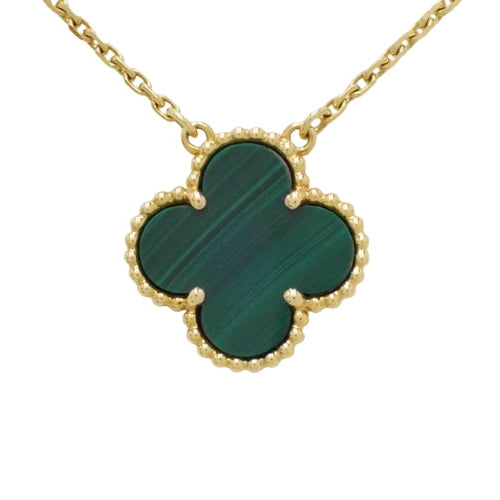 Vintage Alhambra Pendant, Malachite, Yellow Gold (K18YG), Accessory, Jewelry, Malachite