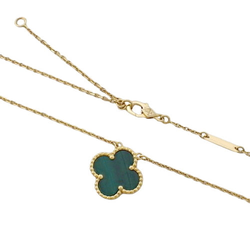 Vintage Alhambra Pendant, Malachite, Yellow Gold (K18YG), Accessory, Jewelry, Malachite