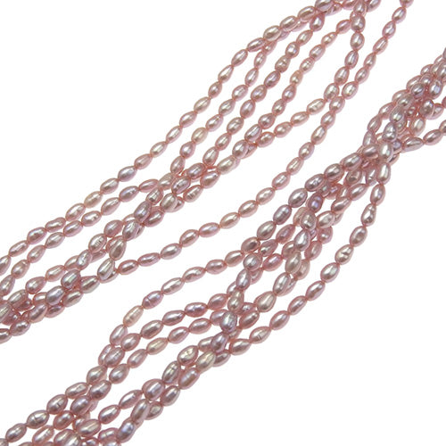 六串项链,镶嵌珍珠、紫水晶和钻石,AM39.98,D0.14,18K 黄金,YG,珍珠