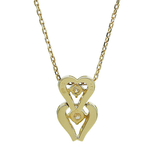 钻石心形项链 钻石 D0.44 K18 黄金 YG