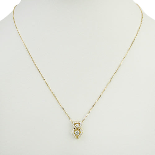 钻石心形项链 钻石 D0.44 K18 黄金 YG