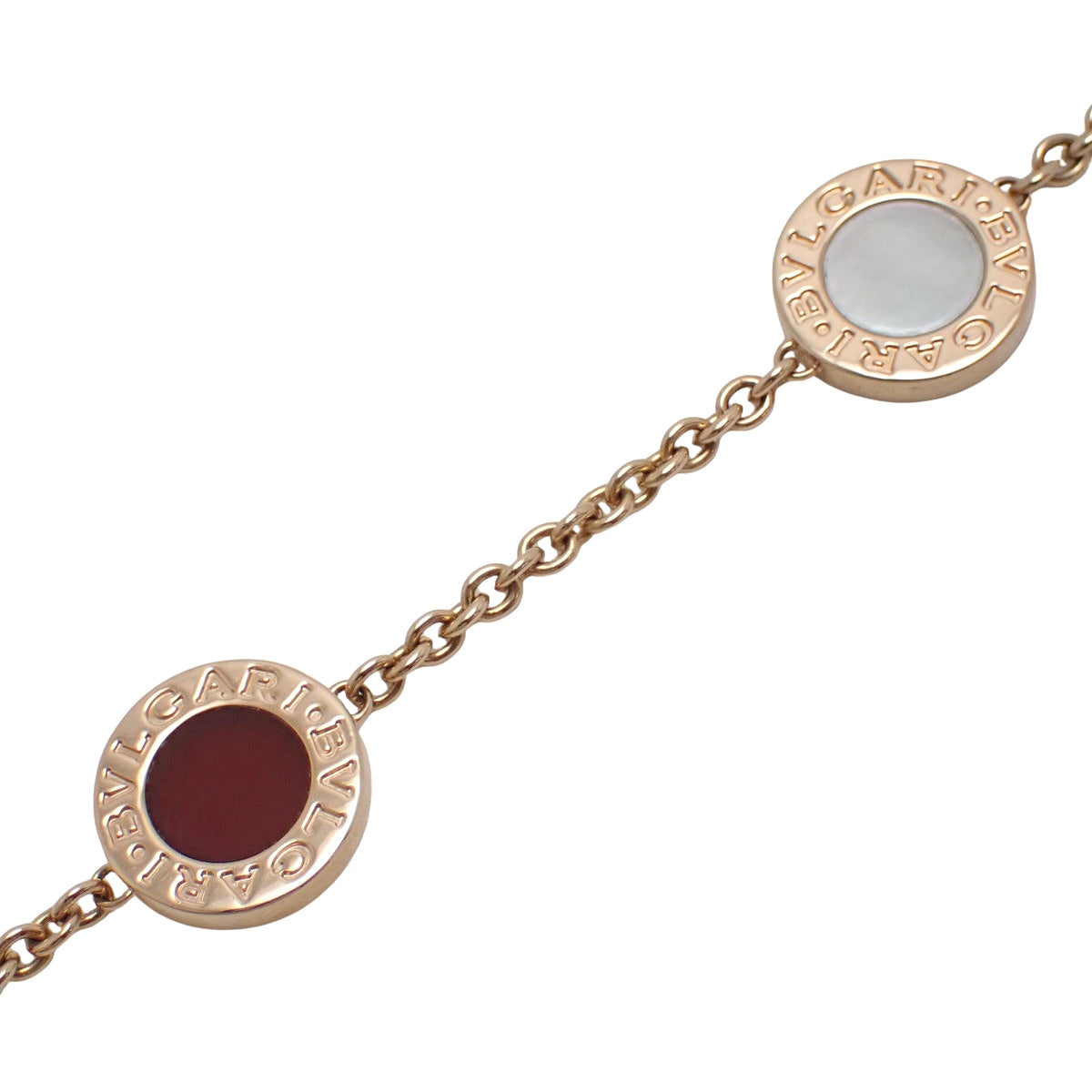 Bvlgari Bvlgari Bracelet with Mother of Pearl, Carnelian, Lapis Lazuli and Malachite in 18K Pink Gold (PG)
