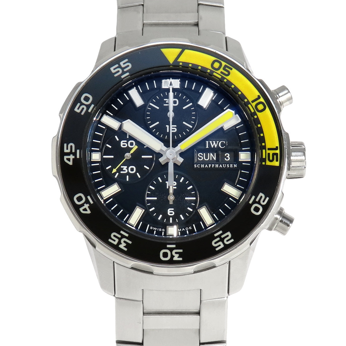 IW376708 アクアタイマー クロノグラフ SS 自動巻き ブラック