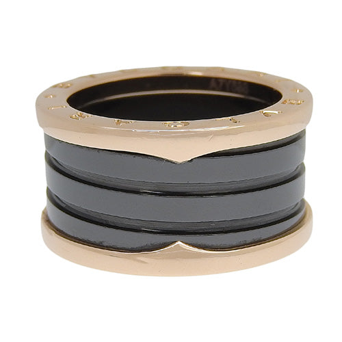 B-zero1 Ring, 18K Pink Gold, PG, Ceramic