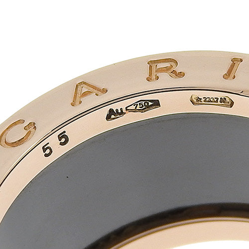B-zero1 Ring, 18K Pink Gold, PG, Ceramic