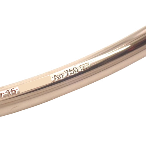 【2024年保証書付】 ジュスト アン クル ブレスレット スモールモデル ダイヤモンド ダイヤモンド B6065817(2024年12月現在現行品) K18 ピンクゴールド PG 15 アクセサリー ジュエリー ダイヤ