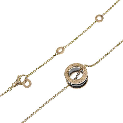 B-zero1 Necklace 346083, 18K Pink Gold, PG, and Ceramic, with Warranty. Accessory. Jewelry. B-zero1