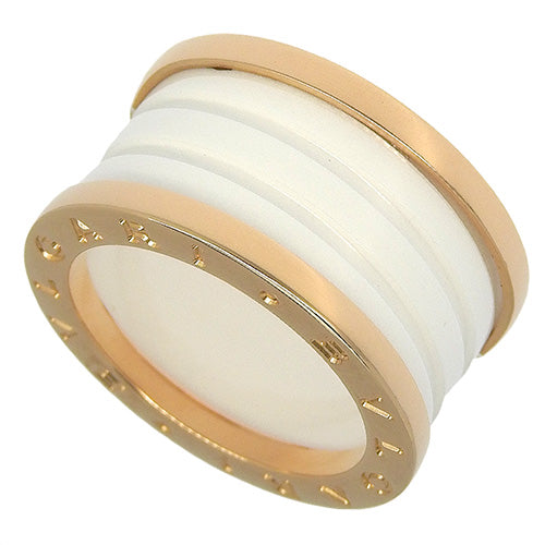 B-zero1 Ring in 18K Pink Gold and PG White Ceramic