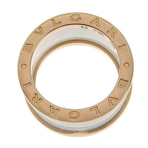 B-zero1 18K 玫瑰金和 PG 白色陶瓷戒指