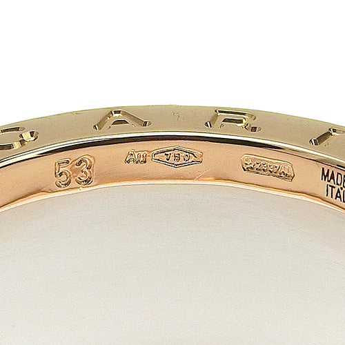 B-zero1 18K 玫瑰金和 PG 白色陶瓷戒指