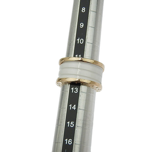 B-zero1 18K 玫瑰金和 PG 白色陶瓷戒指
