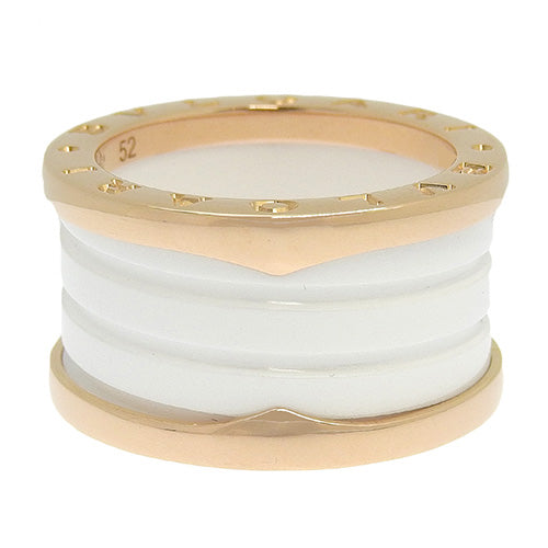 B-zero1 Ring in 18K Pink Gold and PG White Ceramic