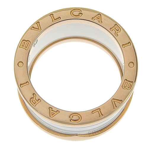 B-zero1 Ring in 18K Pink Gold and PG White Ceramic