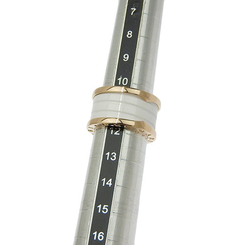 B-zero1 18K 玫瑰金和 PG 白色陶瓷戒指