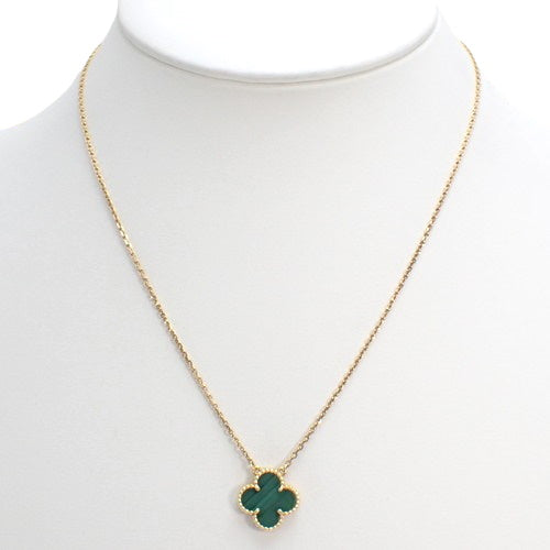 Vintage Alhambra Pendant, Malachite, Yellow Gold (K18YG), Accessory, Jewelry, Malachite