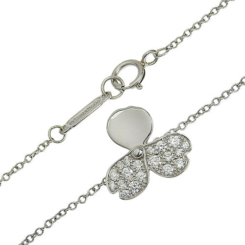 ペーパーフラワー ダイヤモンド ブレスレット ダイヤモンド プラチナ Pt950 アクセサリー ジュエリー 花モチーフ