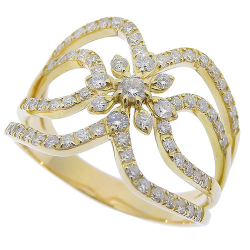 Diamond Ring D0.85 K18 Yellow Gold YG