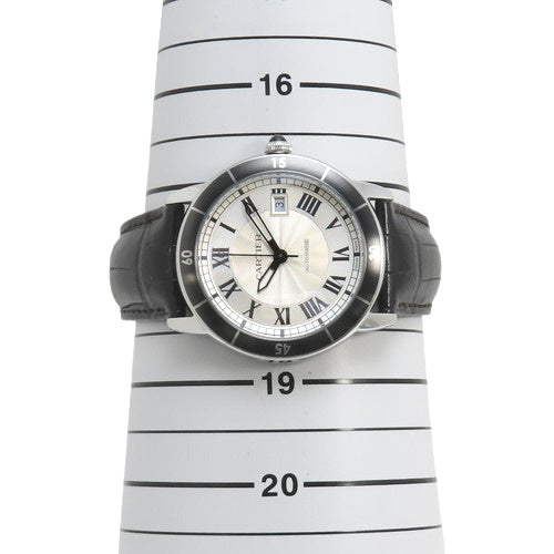 WSRN0002 Ronde Croisière SS/Leather Automatic White