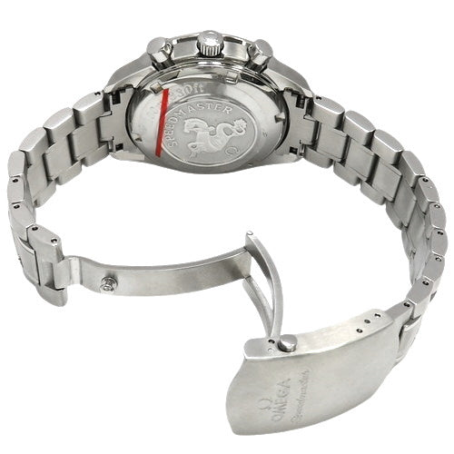 3220.50 Speedmaster Day-Date Stainless Steel SS Automatic Black
