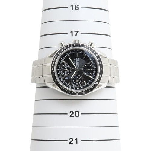 3220.50 Speedmaster Day-Date Stainless Steel SS Automatic Black