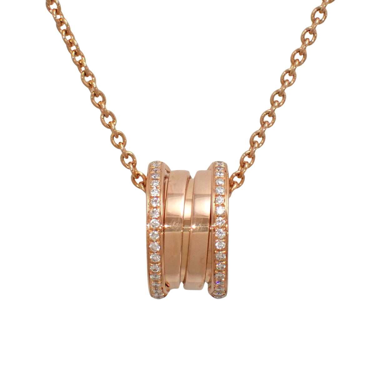 ビー・ゼロワン ネックレス ダイヤモンド K18 ピンクゴールド PG