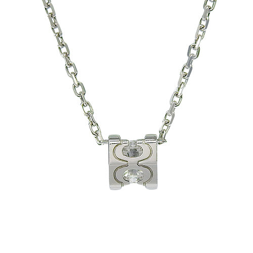 C de Cartier Diamond Necklace D0.18 K18 White Gold WG