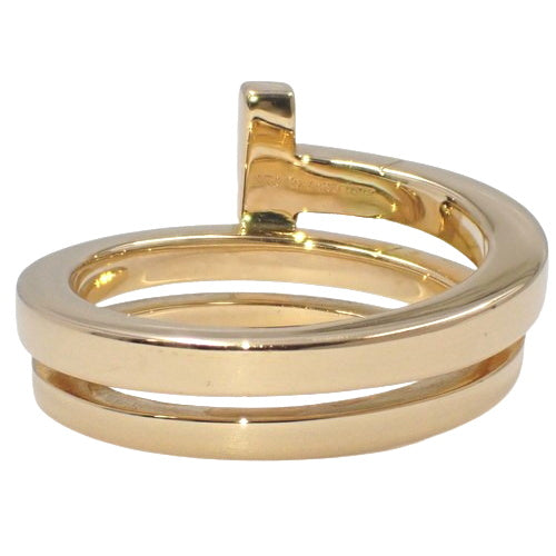 Square wrap ring with diamonds in 18K pink gold and PG
