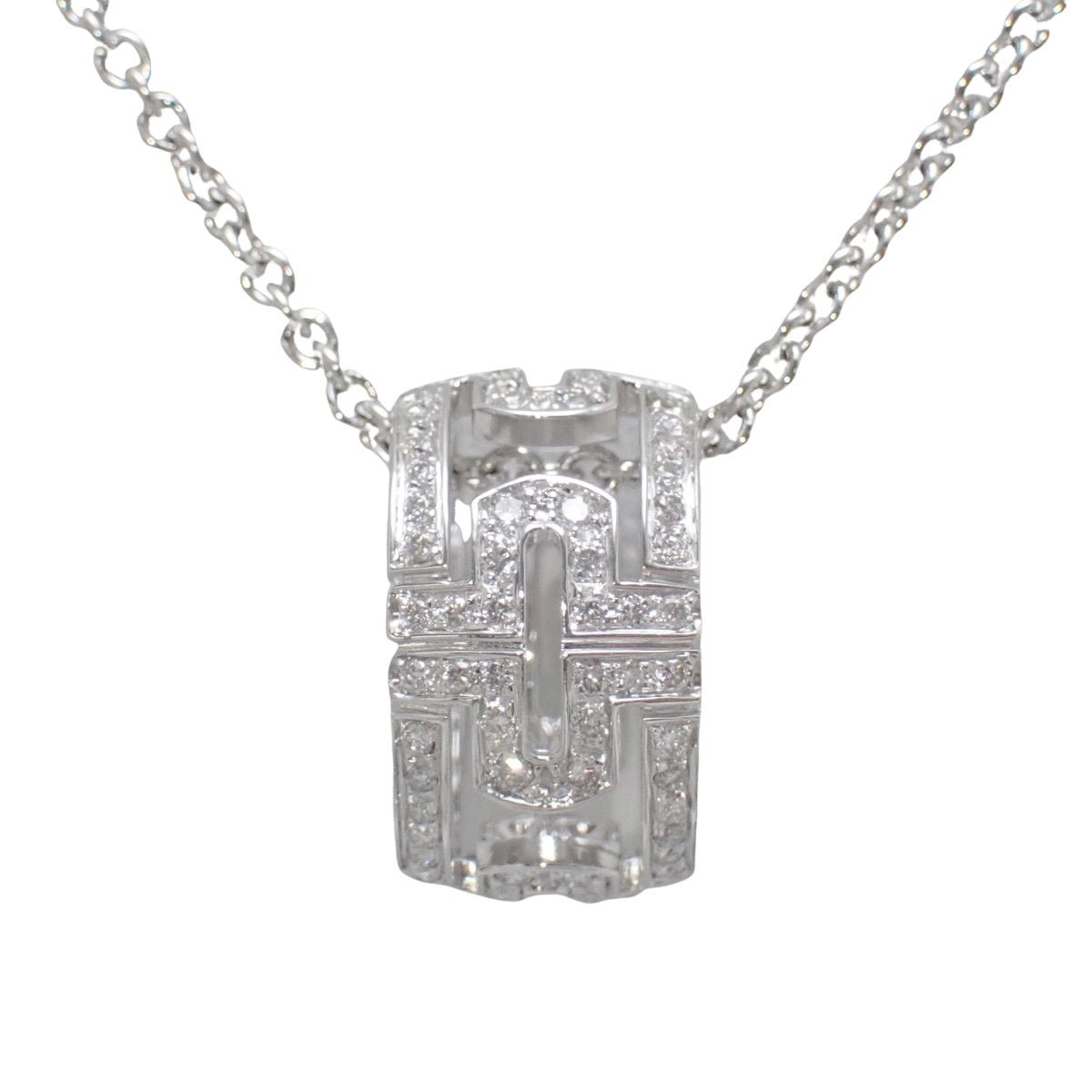 Parentesi Necklace Diamond 18K White Gold WG