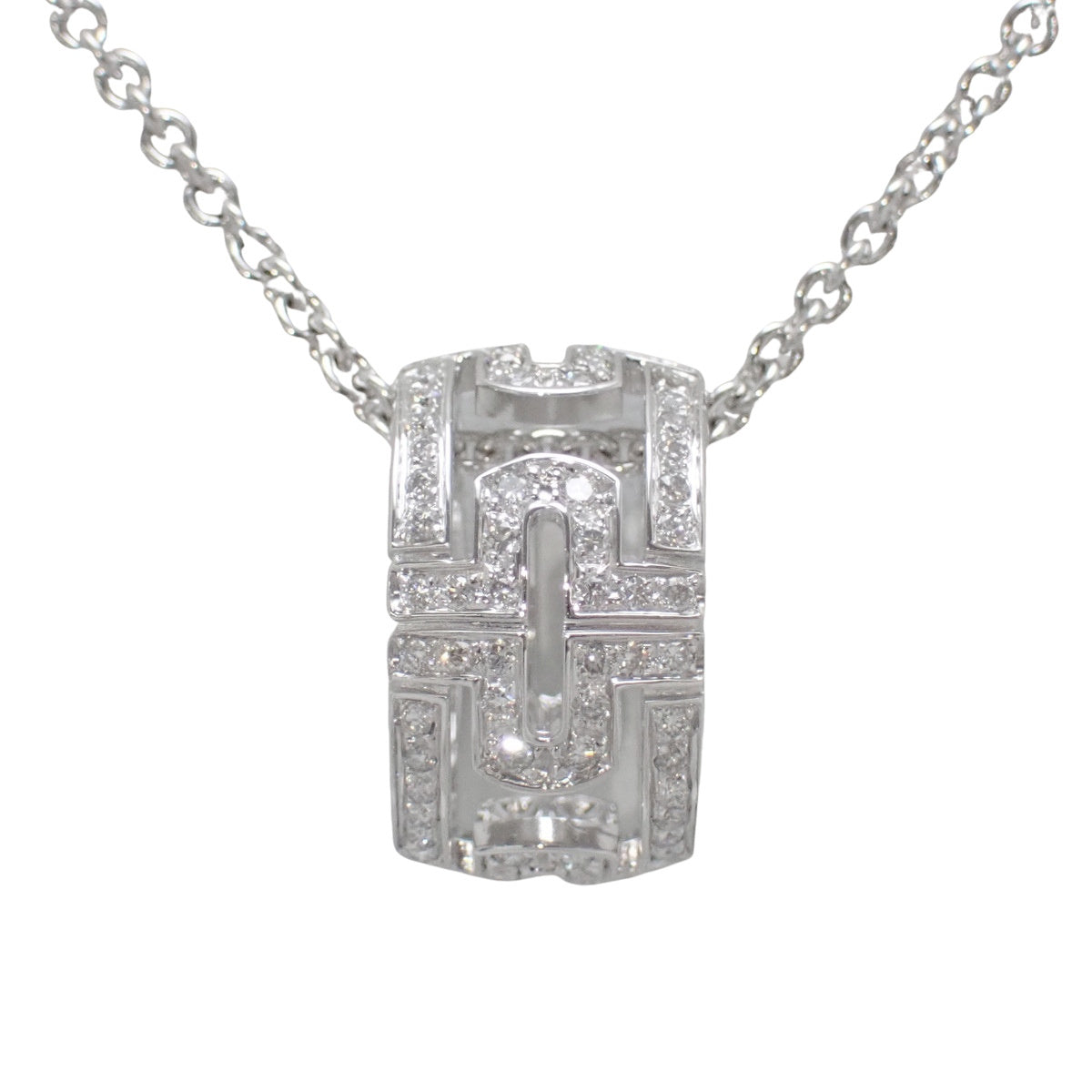 Parentesi Necklace Diamond 18K White Gold WG