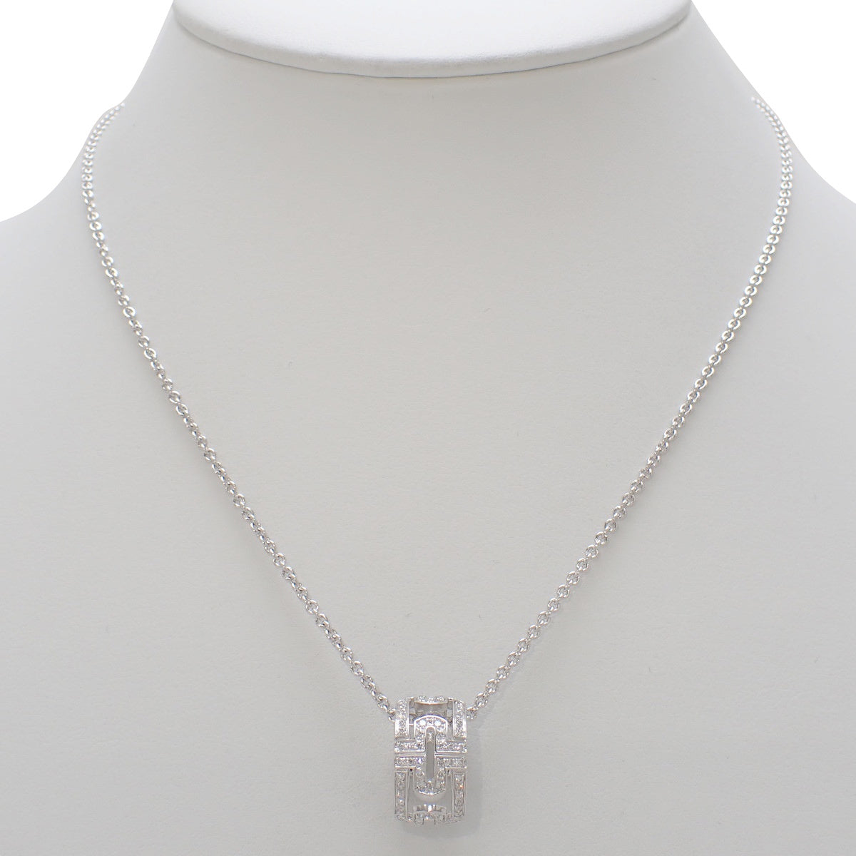 Parentesi Necklace Diamond 18K White Gold WG