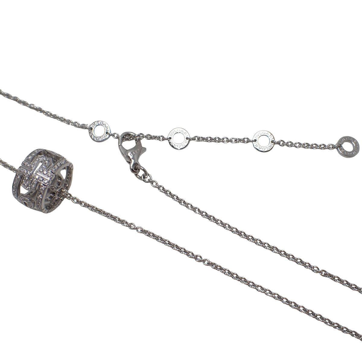 Parentesi Necklace Diamond 18K White Gold WG