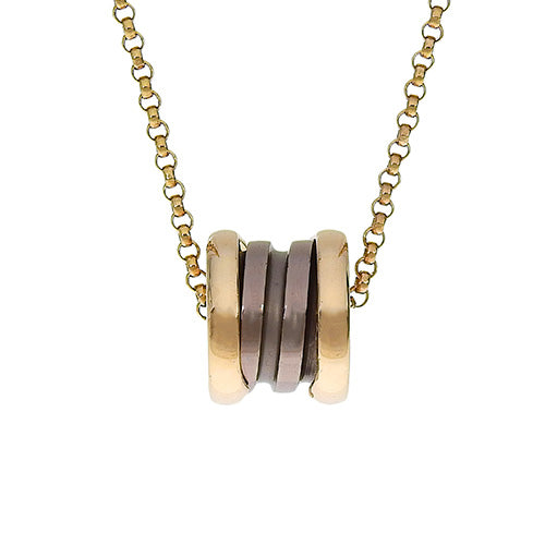 B.zero1 necklace in 18K pink gold and PG metal