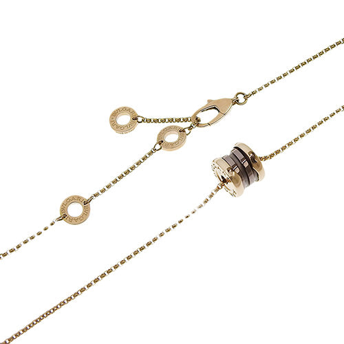 B.zero1 18K 玫瑰金和 PG 金属项链