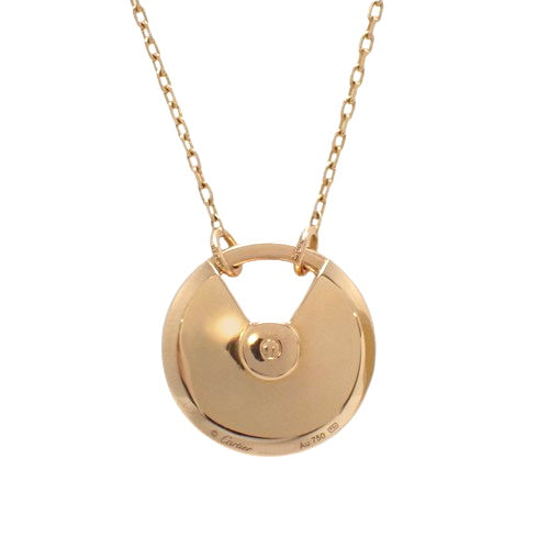 Amulet Necklace Onyx/Diamond K18 Pink Gold PG 1PD