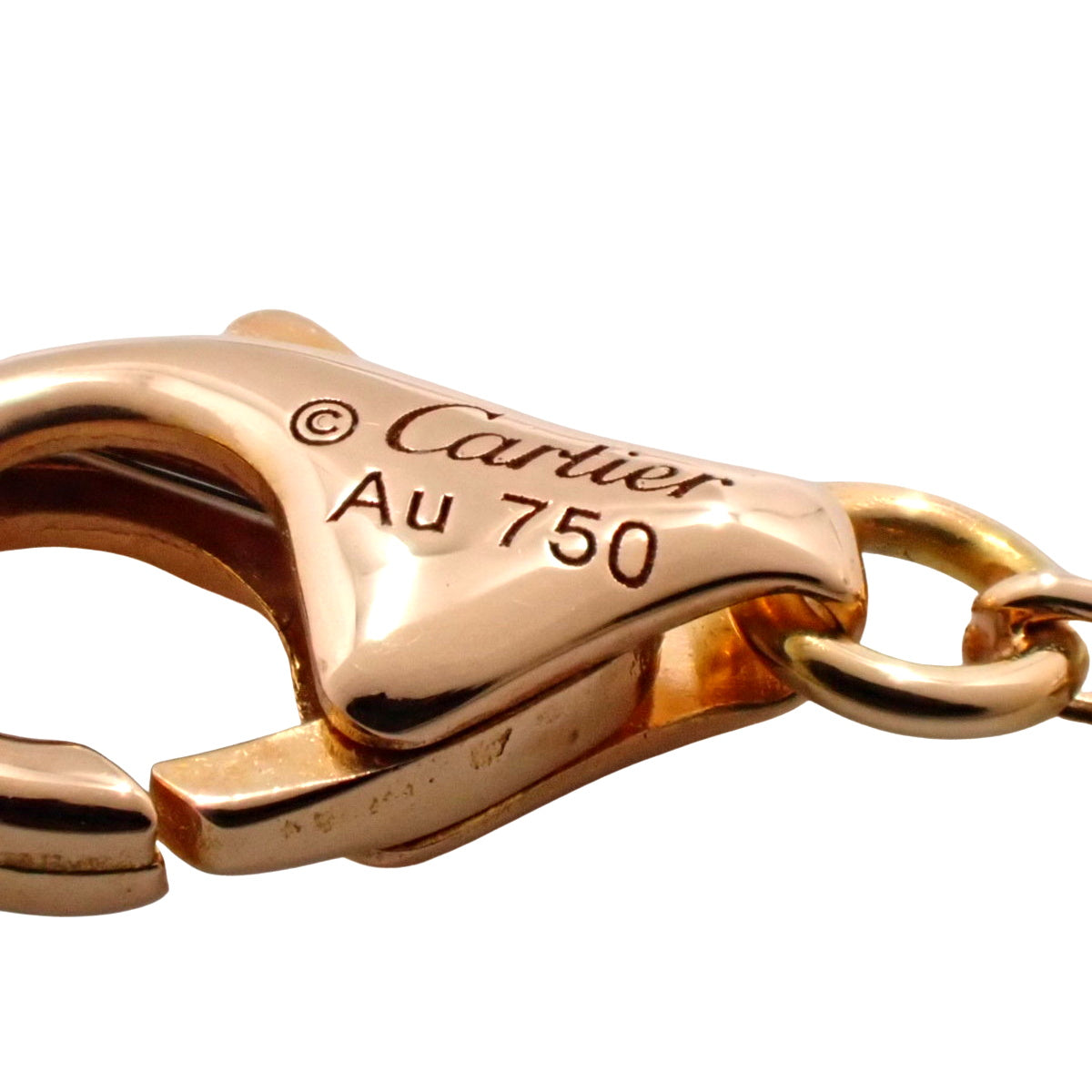 Love ネックレス、パヴェ ダイヤモンド K18 ピンクゴールド PG