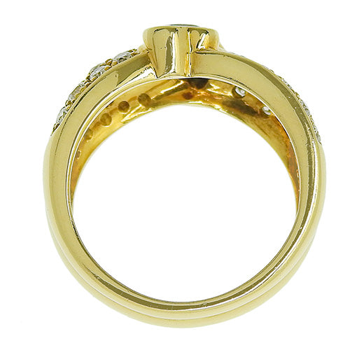 Ruby and Sapphire Heart Ring, D0.89/R0.40/S0.34, 18K Yellow Gold