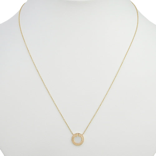 TWO マザーオブパール サークル ペンダント マザーオブパール K18 ピンクゴールド PG