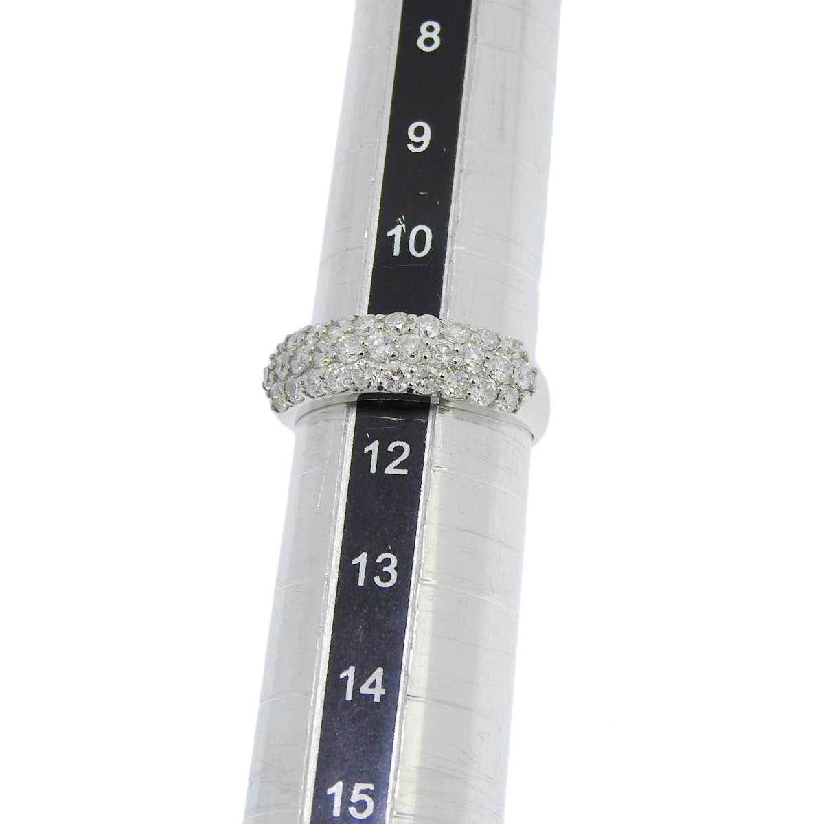 Half Pave Diamond Ring D1.00 Pt900 Platinum