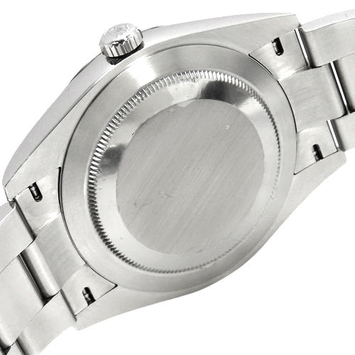 124300 Oyster Perpetual SS, random serial number, automatic winding, black dial.