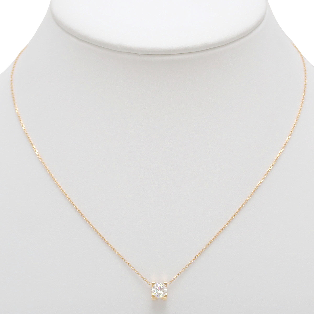 C de Cartier Necklace, Diamond 0.53, 18K Pink Gold (PG), Accessory, Jewelry, 1PD