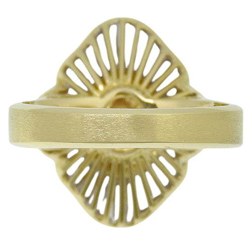 ヒスイ ダイヤモンド リング K18 イエローゴールド YG