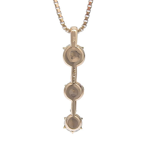 Diamond necklace D1.00 K18 pink gold PG