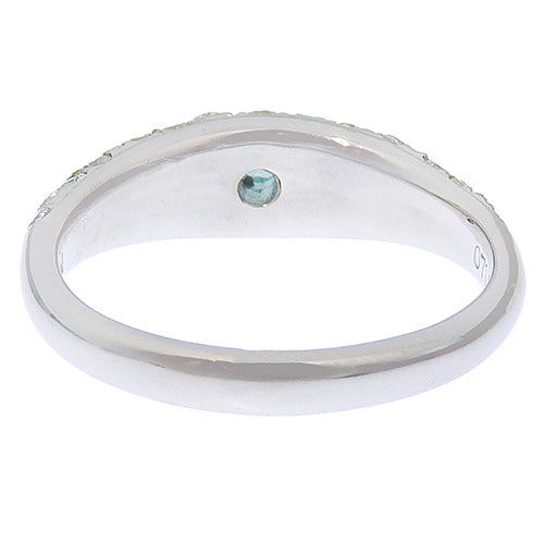 Tourmaline and Diamond Ring, T0.71/D0.08, Pt900 Platinum