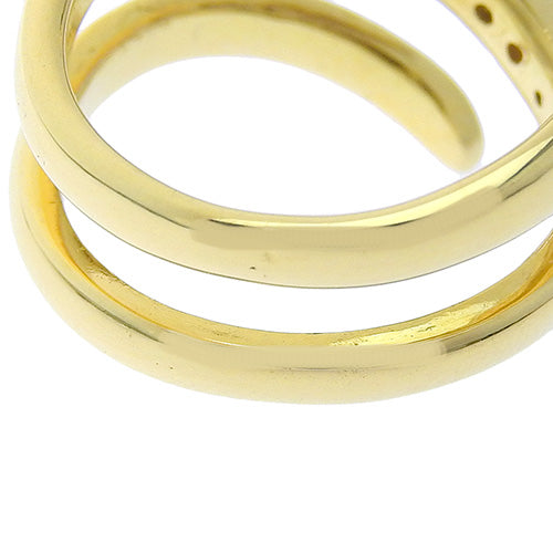 钻石戒指 D0.25,0.13 18K黄金 K18YG 饰品 珠宝