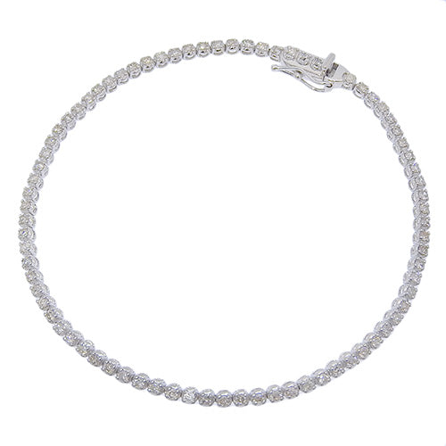Diamond Bracelet D1.00 K18 White Gold WG